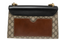 Gucci Tri Color Supreme Shoulder Bag Leather Handbag Gold Black Brown Purse NEW