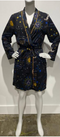 JOHNNY WAS Sleepwear Celestine Sleep Robe Black Loungewear Sun Stars New