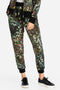 Johnny Was ASH BIRD LEOPARD MODERN ZIP UP HOODIE Sweatshirt Black NEW