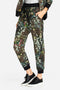 Johnny Was Ash Bird Leopard Cotton Zip Up Jacket Hoodie Sweatshirt Black Top NEW