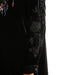 Johnny Was DENALI VELVET RELAXED TRAPUNTO TUNIC Black Embroidered Shirt Top New