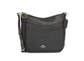 COACH Women's Polished Pebble Leather Chaise Crossbody Handbag Black New