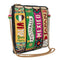 Mary Frances Well Traveled Black Books Spring Beaded Crossbody Clutch Handbag NEW