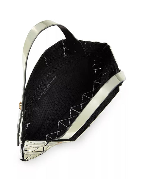 Bao Bao Issey Miyake Platinum Silver Handbag Metallic Rubber Tote Bag NEW