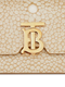 Burberry Jessie Stingray Print Leather Light Sand Gold Shoulder Bag Handbag NW