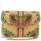 Mary Frances Charmed Beaded Butterfly Floral Crossbody Clutch Handbag Multi New