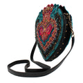 Mary Frances Corazon Black Crossbody Zipper Handbag Bag NEW