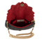 Mary Frances Crimson Bloom Black Crimson Bloom Crossbody Handbag New