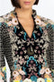 JOHNNY WAS Swimwear SURF SHIRT Comfort Long Sleeve Floral Black Multi Top New
