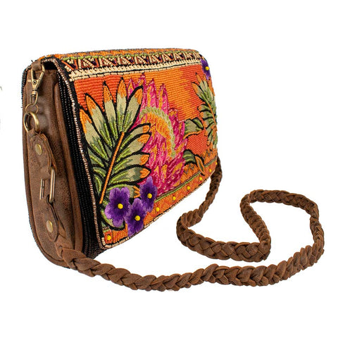 MARY FRANCES Desert Flower Crossbody Handbag BAG NEW