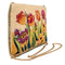 Mary Frances Tulip Garden Flower Gold Spring Bead Cream Crossbody Handbag Bag New