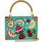 Mary Frances Fruity Beaded Fruit Slices Top Handle Box Handbag Multi Bag New