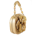 Mary Frances Golden Rose Gold Golden Rose Top Handle Bag New