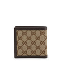 Gucci Original GG Canvas Leather Men's Bifold Wallet 260987 9903 Brown/Beige Box NEW