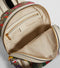 Gucci Ophidia Flora Beige White Leather Canvas Backpack Handbag Bag Italy NEW