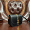 Gucci mini Sylvie Leather Gold chain Black handbag Bag NEW