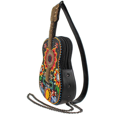 Mary Frances Guitar Festival Beaded 3D Crossbody Novelty Handbag Bag Multi New