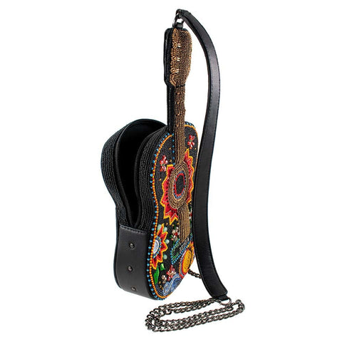 Mary Frances Guitar Festival Beaded 3D Crossbody Novelty Handbag Bag Multi New