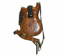 Mary Frances Special Hall Of Fame Bag Guitar Brown Beaded Handbag Music Tan New