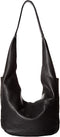 Hammitt Tom Black Hobo Leather Bag Purse Gunmetal large Slouchy Handbag NEW