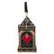 Mary Frances House of Hearts Beaded Clutch Red Heart Handbag Black Bag New