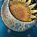 Mary Frances Day Night Sun Moon Galaxy Black Gold Special Beaded Bag Handbag NEW