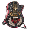 Mary Frances I'm a Star Crossbody Guitar Beaded Bag Handbag Black Pink Purse NEW