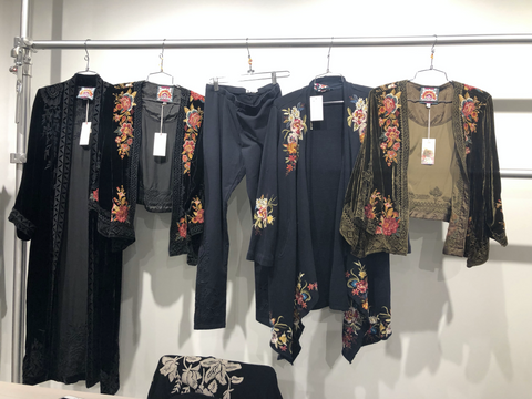 Johnny Was Colombia Leggings Legging Eyelet Black Flower Embroidery Pants S New