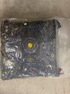 Johnny Was Pillow Celestin Silk Velvet Tassel Pillow Floral Embroidery Black New