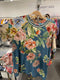 Johnny Was ROMANO RAGLAN Short Sleeve Floral Tee Shirt Top Flower New