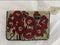 Mary Frances Poppies Red Special Flower Magnet Handbag Beaded Bag Purse Beige NEW