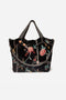 Johnny Was URIAH BLACK Vintage Rose Velvet Bag Purse handbag MULTI embroidery New