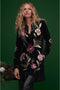 Johnny Was Meriah Relaxed Trapunto Tunic Long Sleeve Floral Golden Hour Top New