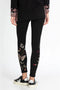 Johnny Was EMBROIDERY Cotton Black Embroidery Penelope Legging Pant Pants New