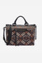 Johnny Was Molly Tote Handbag Overnight LARGE Black Denim Weekender Flower Bag NW