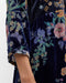 Johnny Was Bouquet Burnout Gweneth Navy Blue Dress Lined Floral Embroidery NEW