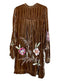 JOHNNY WAS MERIAH VELVET DUSTER COAT Long Sleeve Floral GOLDEN HOUR Top New