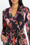 Johnny Was Pocca Sleep Robe Home Lounge Sleepwear Black Floral Long Sleeve New