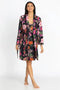 Johnny Was Pocca PJ Set Sleepwear Home Lounge Top Black Pajama Floral Pant XXL NEW