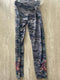 Johnny Was Sicilia Knit Blouse Indigo Camo Tee Top Embroidery Plus Shirt 2X New
