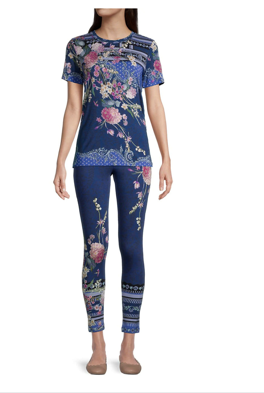 Free Leaper Floral Leggings for Women 7/8 Length Buttery Soft Yoga Pants  with Pockets (Blue Paint Leaves, X-Small) : : Clothing, Shoes &  Accessories