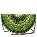 Mary Frances Kiwi Krush Beaded Crossbody Clutch Handbag Green Fruity Bag New
