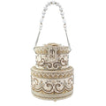 Mary Frances Layers of Love Beaded Top Handle Wedding Cake Bridal Handbag New