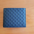 GUCCI Black Wallet microguccissima Fold Medium GG Italy Leather Bifold 260987 New