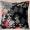 Johnny Was Sierra Silk Velvet Tassel Pillow Floral Embroidery Pillow Square Black New