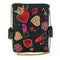 Mary Frances Make Me Up Love Beaded Mini Bag Zipper Handbag Black Red Purse NEW