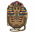 Mary Frances Tut Beaded Egyptian Pharaoh Novelty Handbag Multi Bag NEW