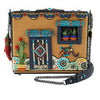 Mary Frances Adobe Embellished Western Theme Novelty Handbag New Bag