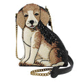Mary Frances Regal Beagle Dog Puppy Pup Black White Special Gold Bag Handbag New
