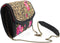 Mary Frances Flowers Gone Wild Animal Floral Crossbody Clutch Black Handbag New